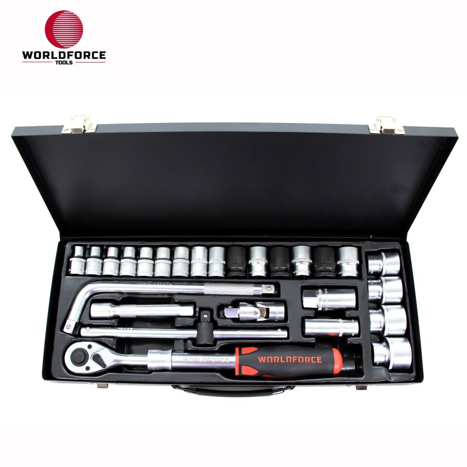 WORLDFORCE Lokma Takımı 26 Parça S-Ultra 1/2'' Uzatmalı Cırcır 11350