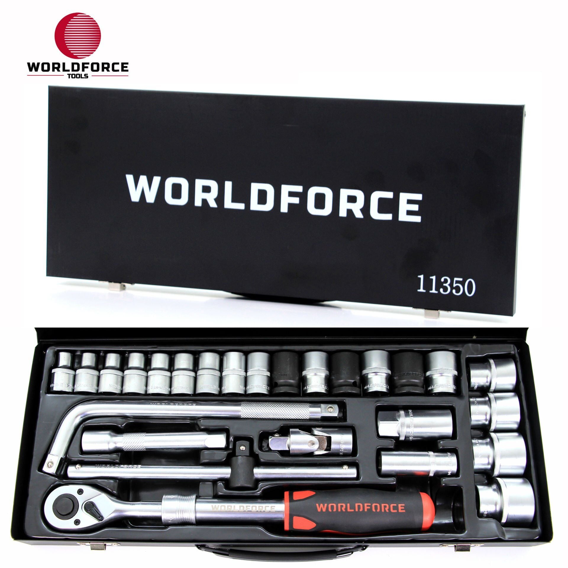 WORLDFORCE Lokma Takımı 26 Parça S-Ultra 1/2'' Uzatmalı Cırcır 11350