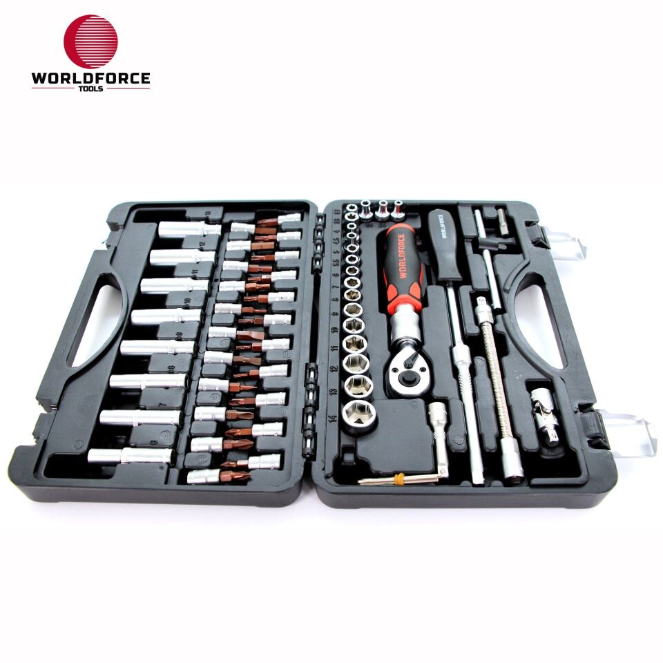 WORLDFORCE Lokma Takımı 60 Parça S-Ultra 1/4'' Uzatmalı Cırcır 11504