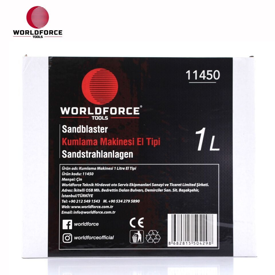 WORLDFORCE Kumlama Makinesi 1 Litre El Tipi 11450
