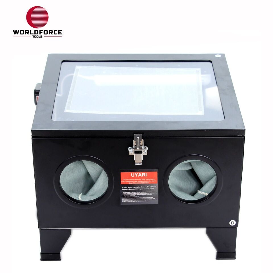 WORLDFORCE Kumlama Makinesi 90 Litre Kabinli 11447