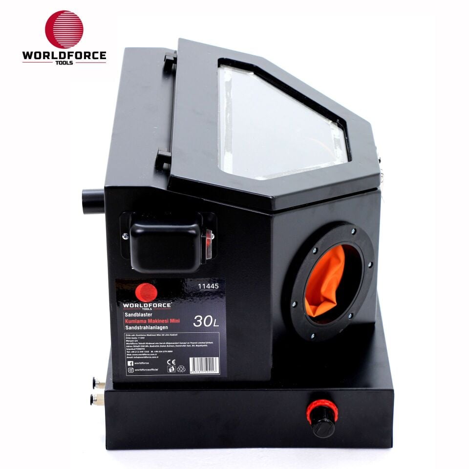WORLDFORCE Kumlama Makinesi Mini 12 Lbs Kabinli 11445