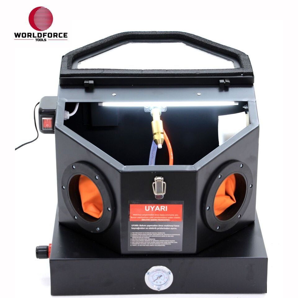 WORLDFORCE Kumlama Makinesi Mini 12 Lbs Kabinli 11445