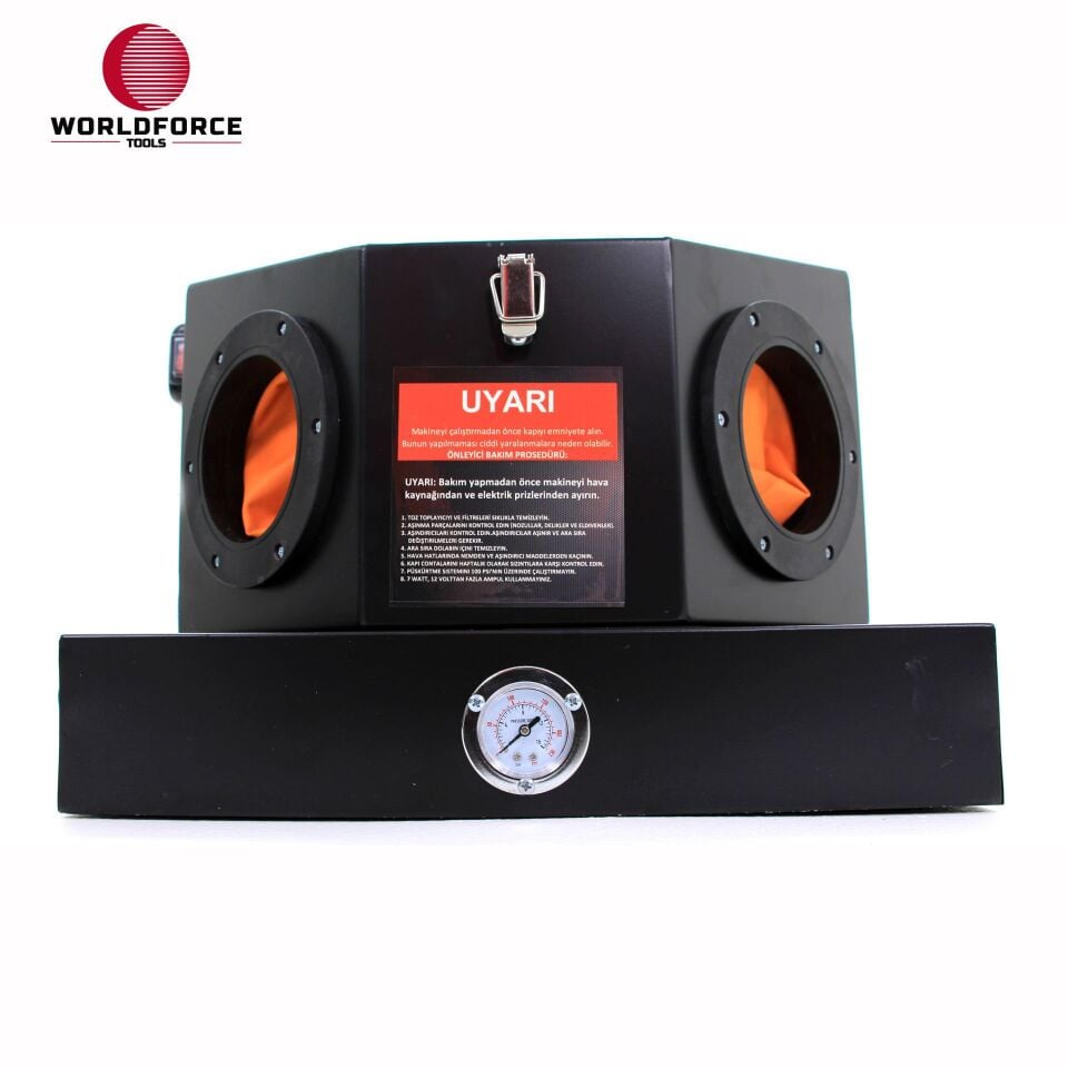 WORLDFORCE Kumlama Makinesi Mini 12 Lbs Kabinli 11445