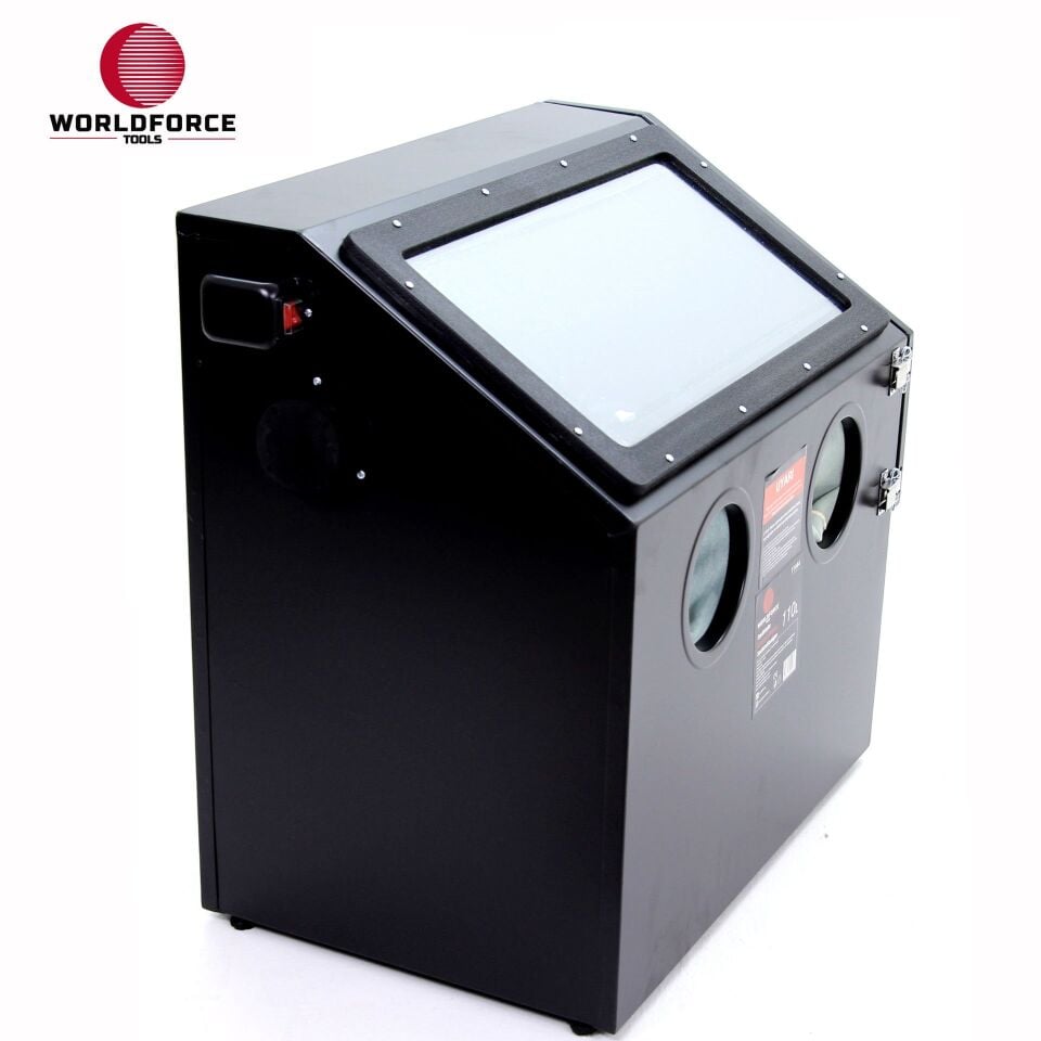 WORLDFORCE Kumlama Makinesi 110 Litre Kabinli 11444