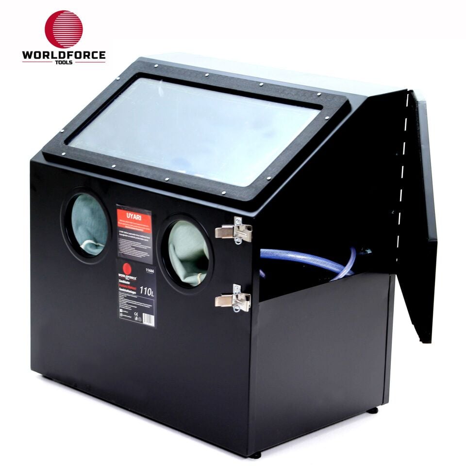 WORLDFORCE Kumlama Makinesi 110 Litre Kabinli 11444