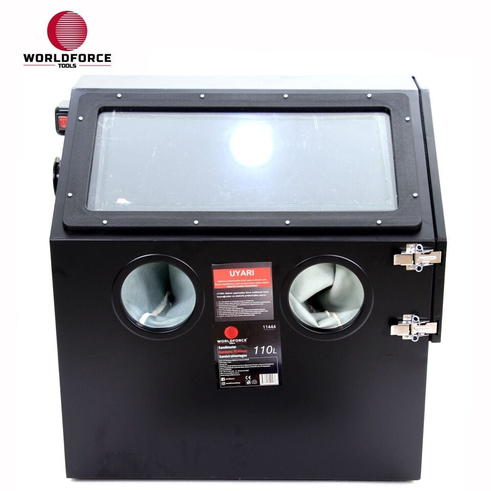 WORLDFORCE Kumlama Makinesi 110 Litre Kabinli 11444