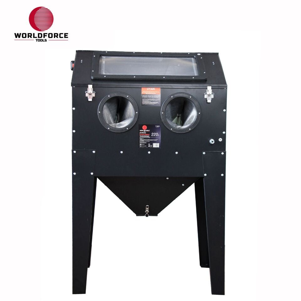 WORLDFORCE Kumlama Makinesi 220 Litre Kabinli 11443
