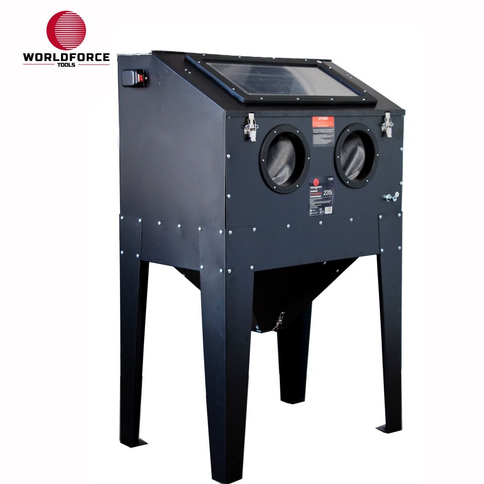 WORLDFORCE Kumlama Makinesi 220 Litre Kabinli 11443