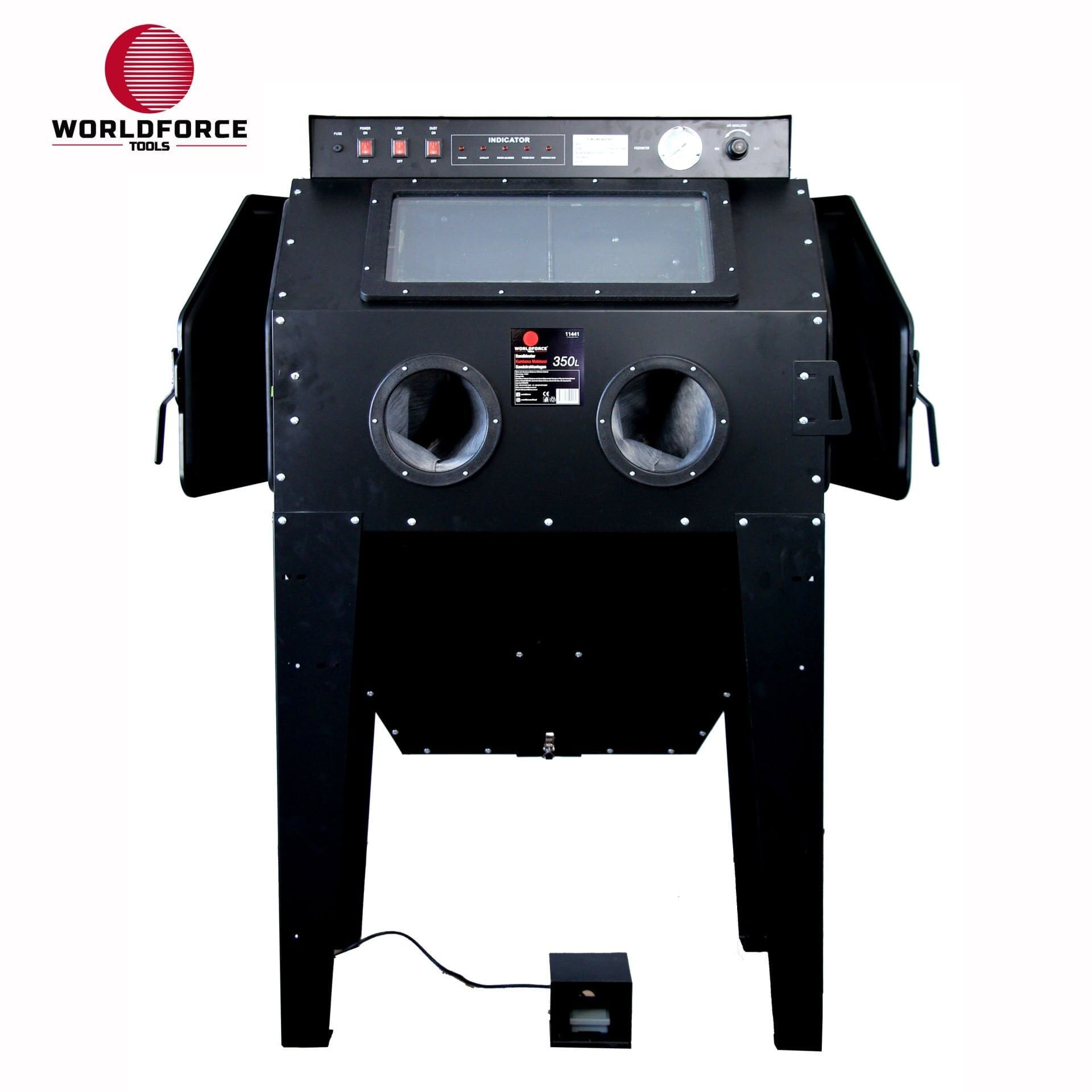 WORLDFORCE Kumlama Makinesi 350 Litre Kabinli 11441