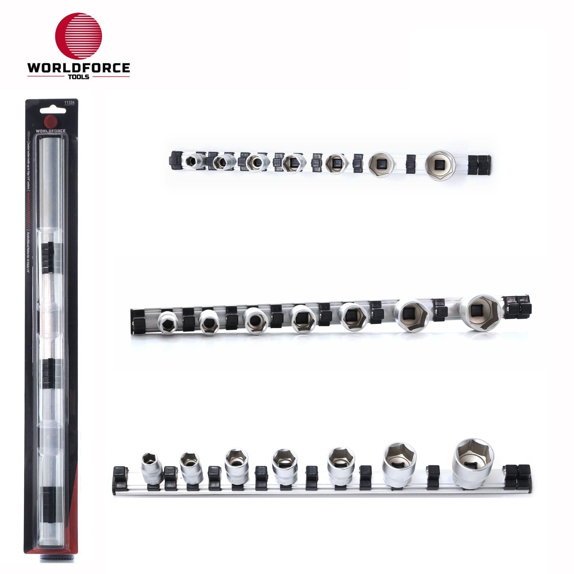 WORLDFORCE Manyetik Lokma Tutucu 16'lı 1/4'' 450mm 11326