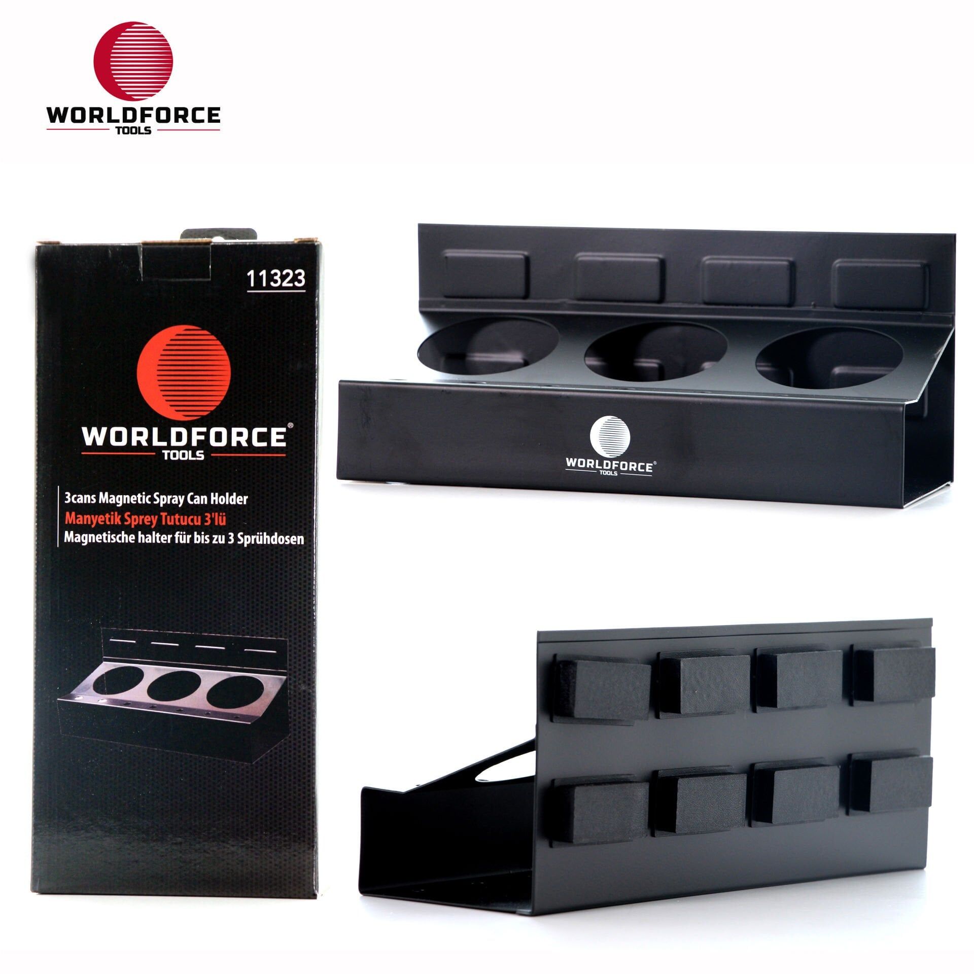 WORLDFORCE Manyetik Sprey Tutucu 3'lü 11323