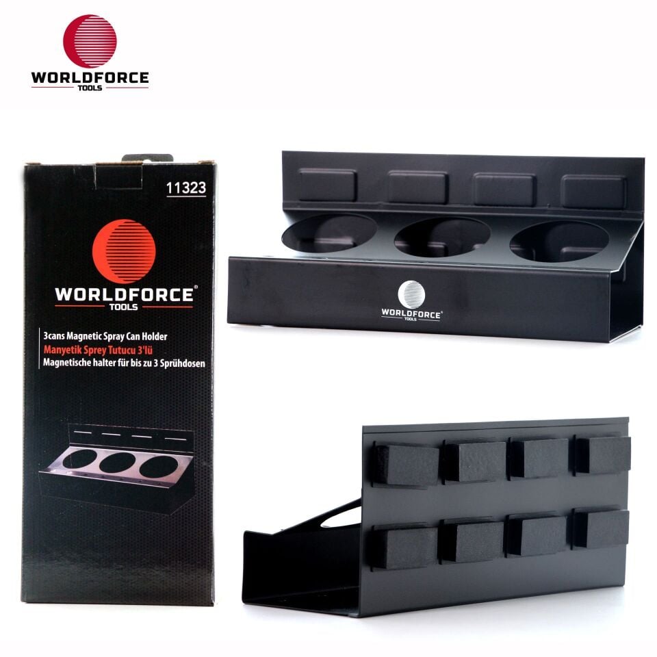 WORLDFORCE Manyetik Sprey Tutucu 3'lü 11323