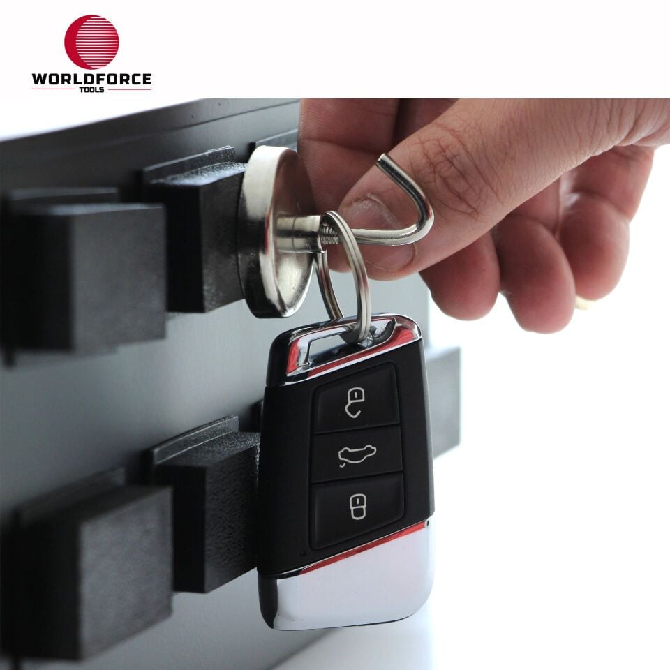 WORLDFORCE Manyetik Kanca Seti 10 Parça 1-1/2'' 11317