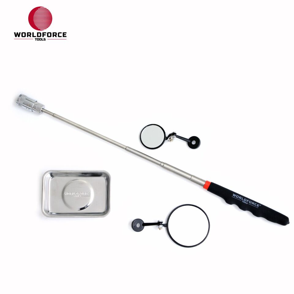 WORLDFORCE Manyetik Set 4'lü (Tepsi + LED Çubuk + 2x Ayna) 11311