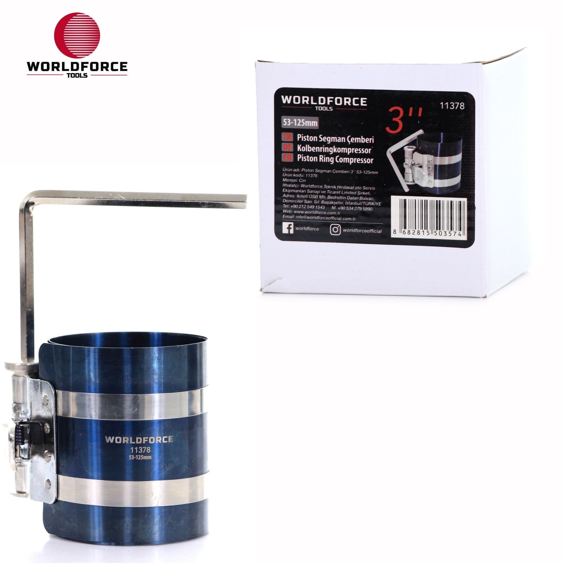 WORLDFORCE Piston Segman Çemberi 3'' 53-125mm 11378