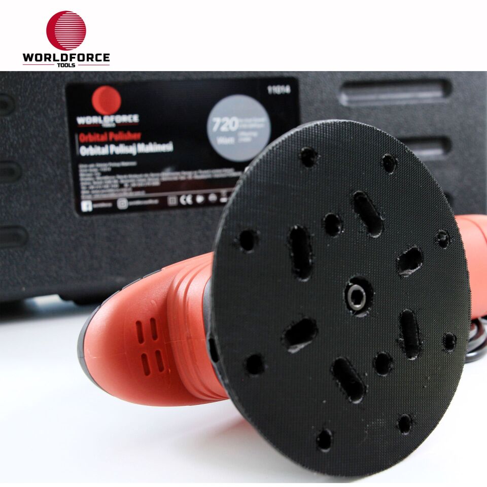 WORLDFORCE Orbital Polisaj Makinesi (220V, 720W, 2100-5000rpm, 150mm) 11014