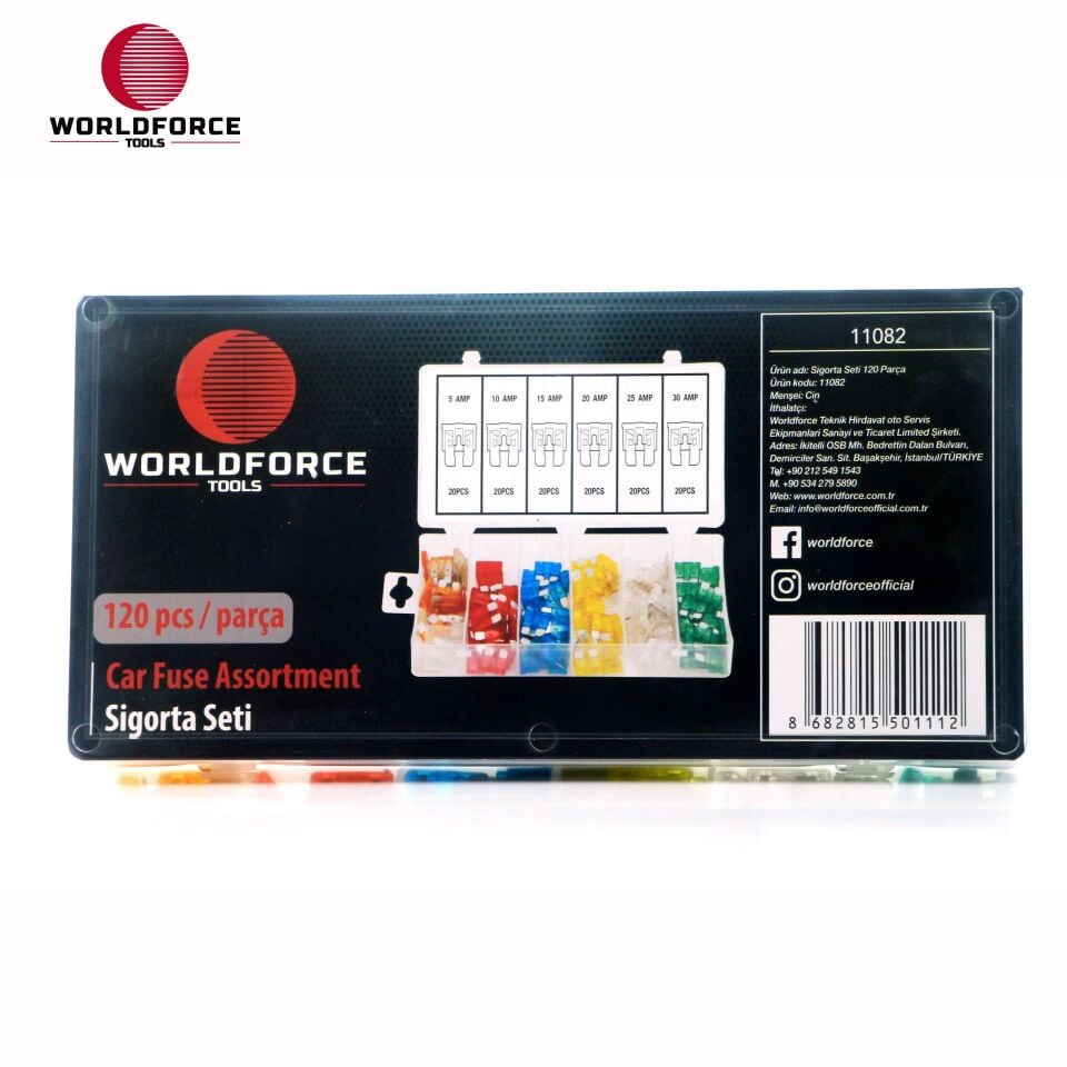 WORLDFORCE Sigorta Seti 120 Parça 11082