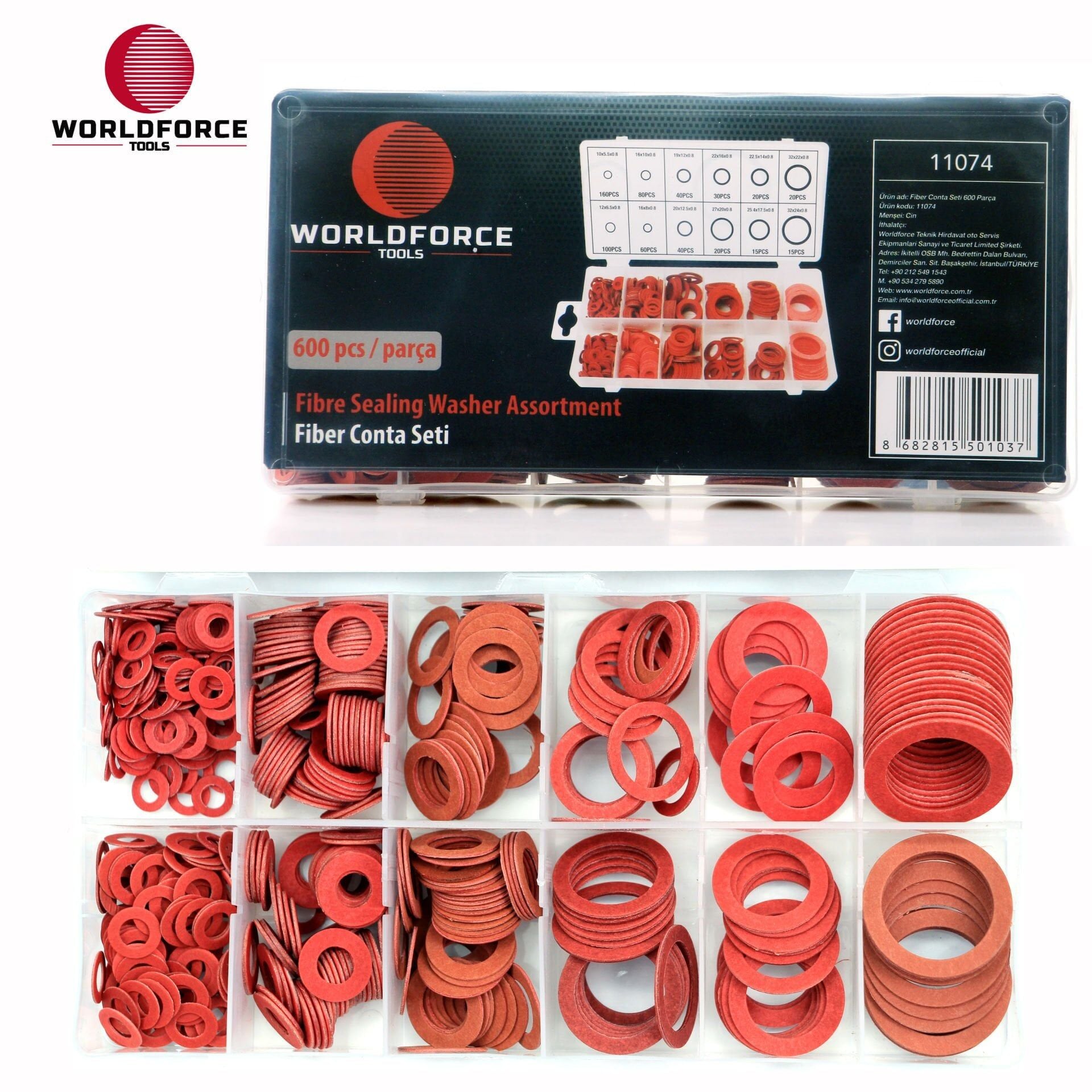 WORLDFORCE Fiber Conta Seti 600 Parça 11074