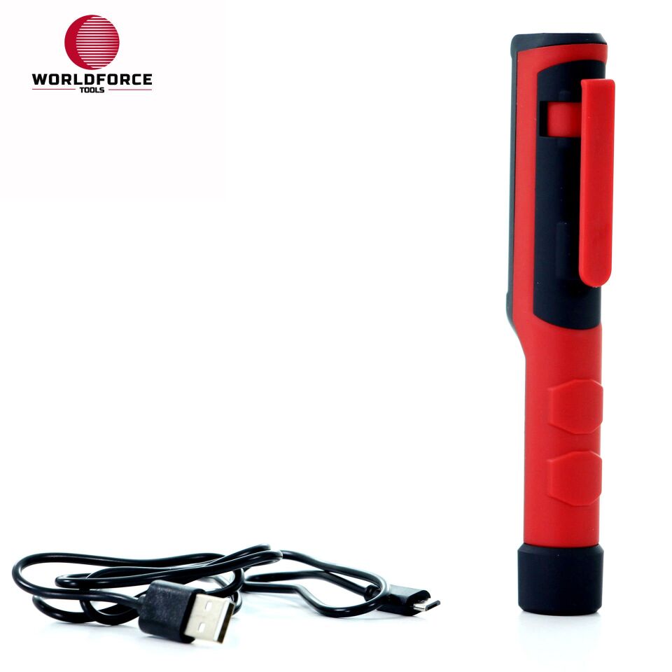 WORLDFORCE Şarjlı Cep Lambası COB Ledli 3W 11066