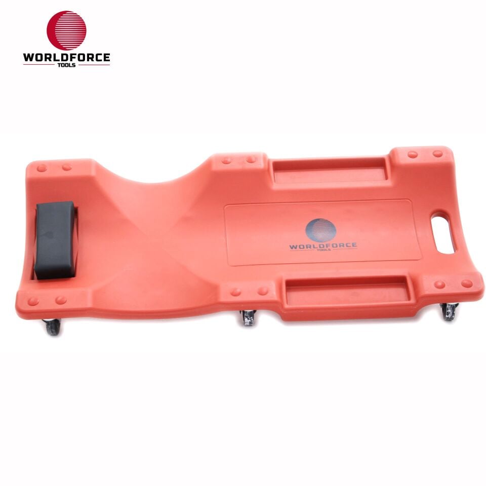 WORLDFORCE Araç Altı Yatma Tahtası Plastik 36'' (910x420x80mm) Kırmızı 11013
