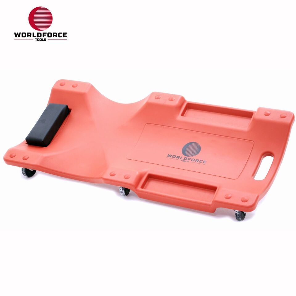 WORLDFORCE Araç Altı Yatma Tahtası Plastik 36'' (910x420x80mm) Kırmızı 11013