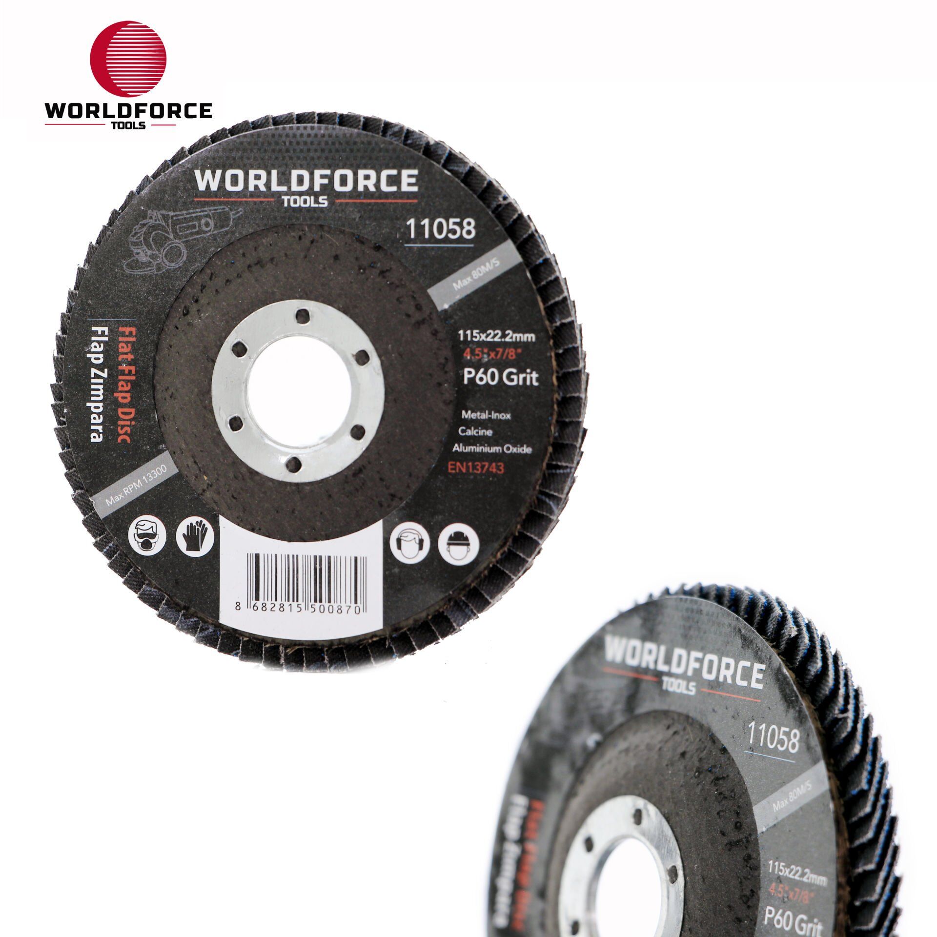 WORLDFORCE Flap Zımpara 115mm P60 11058