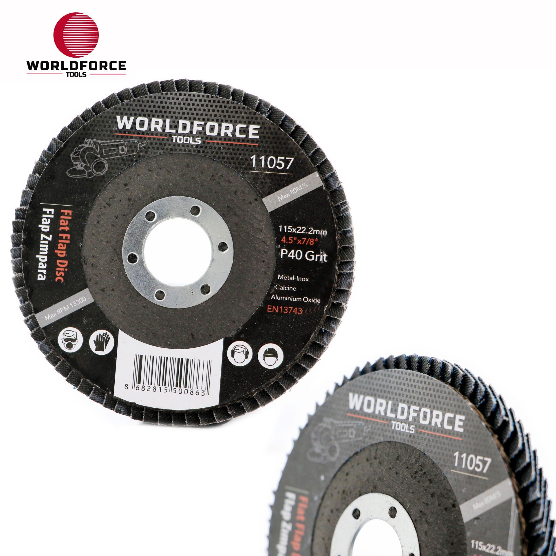 WORLDFORCE Flap Zımpara 115mm P40 11057