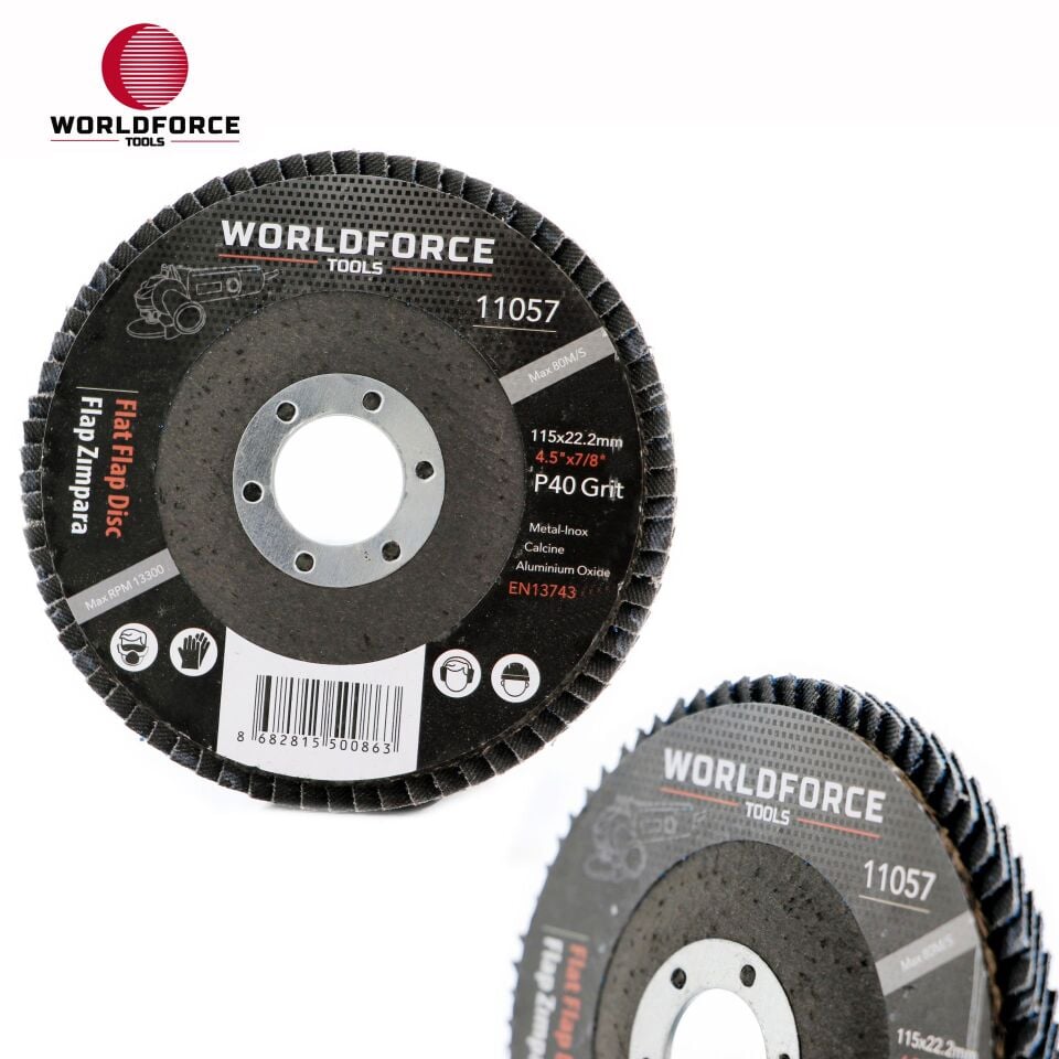 WORLDFORCE Flap Zımpara 115mm P40 11057