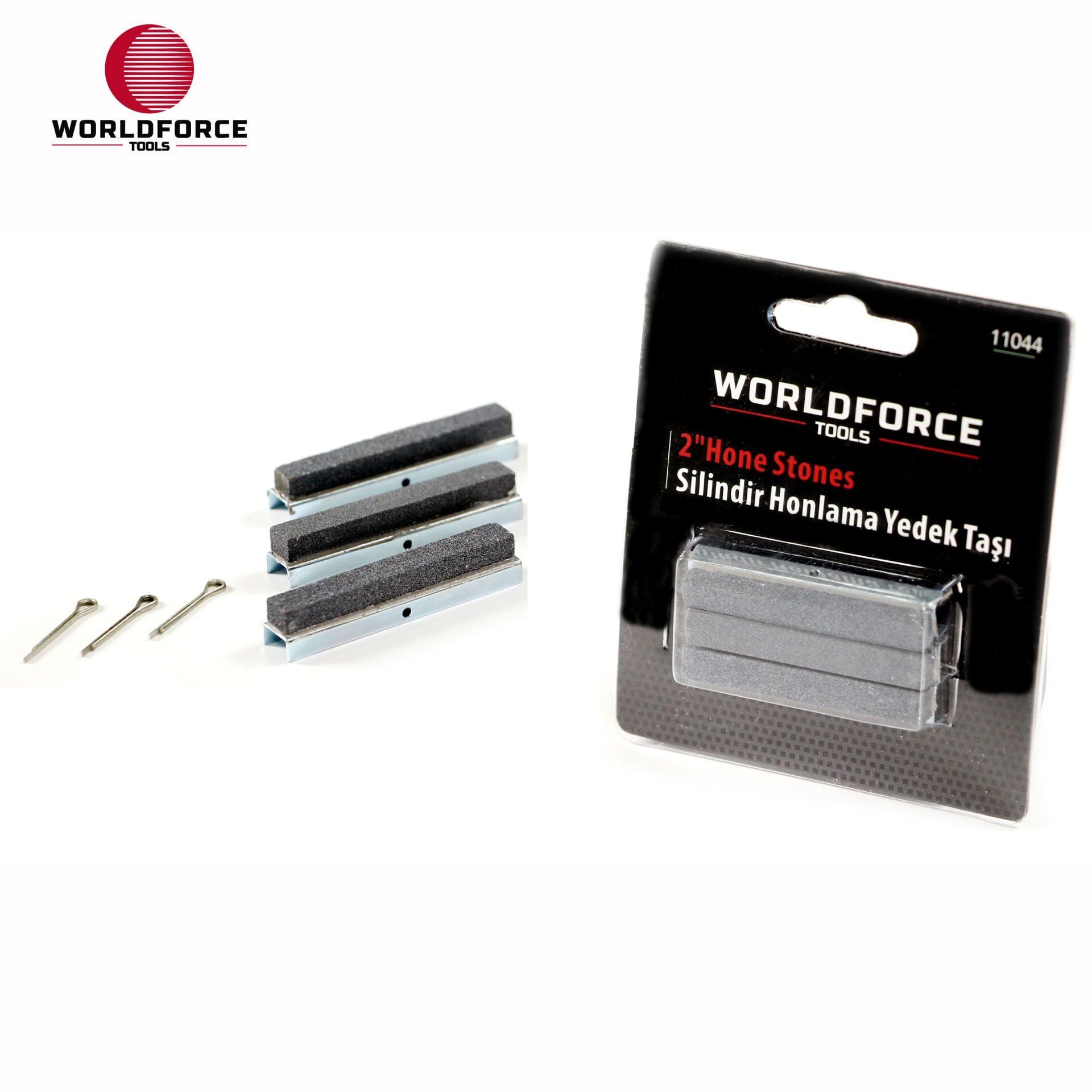 WORLDFORCE Silindir Honlama Yedek Taşı 3 Parça 31-89mm 11044