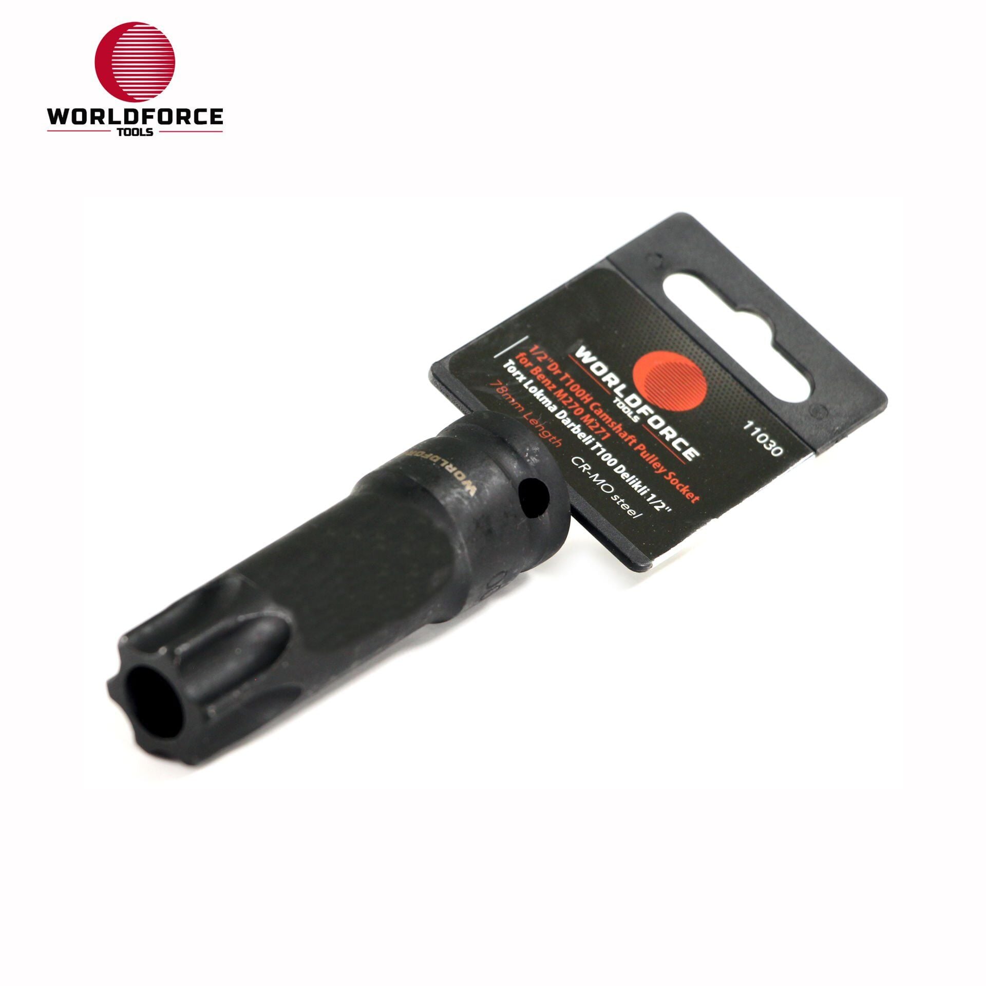 WORLDFORCE Torx Lokma Darbeli T100 Delikli 1/2'' 11030