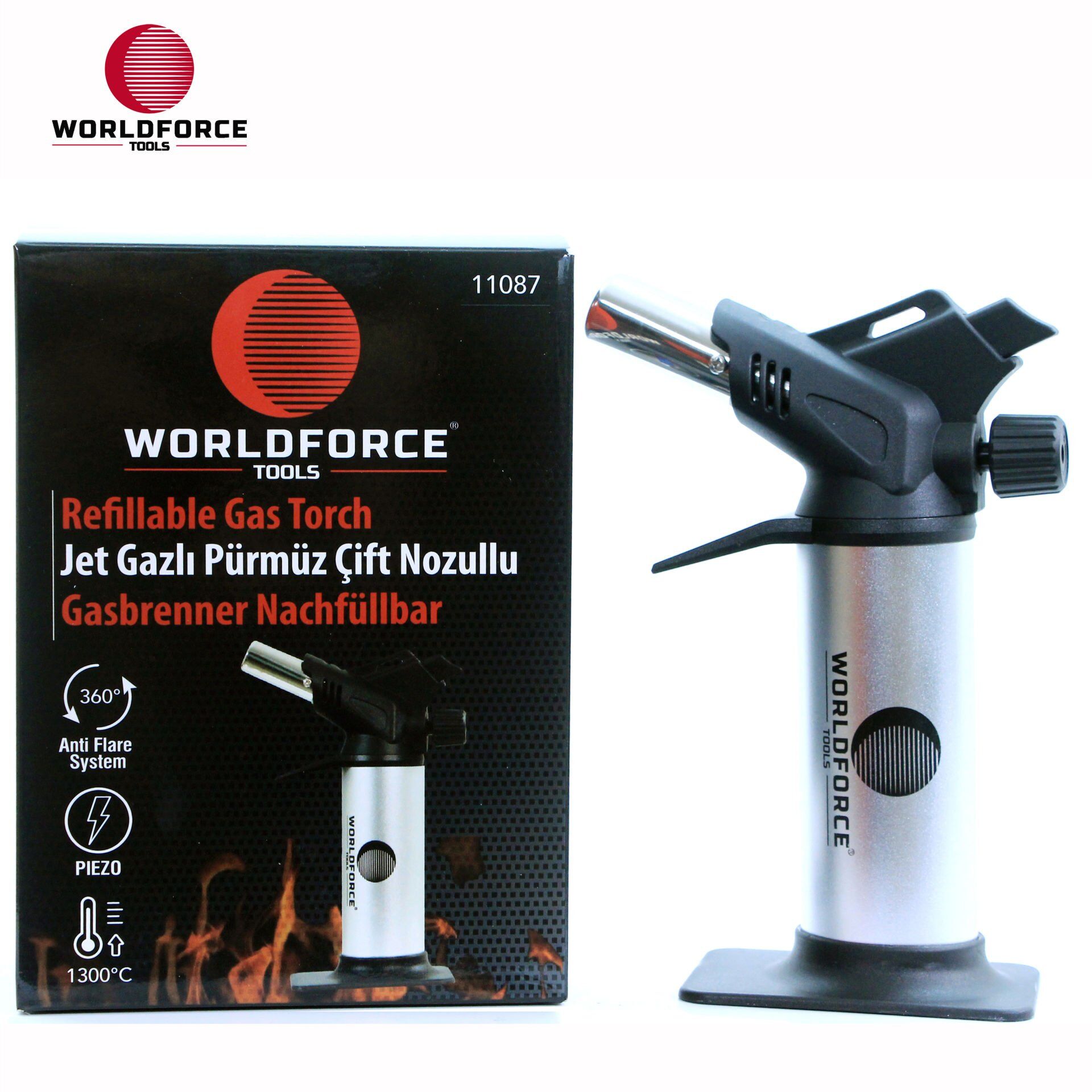 WORLDFORCE Jet Gazlı Pürmüz Çift Nozullu 11087