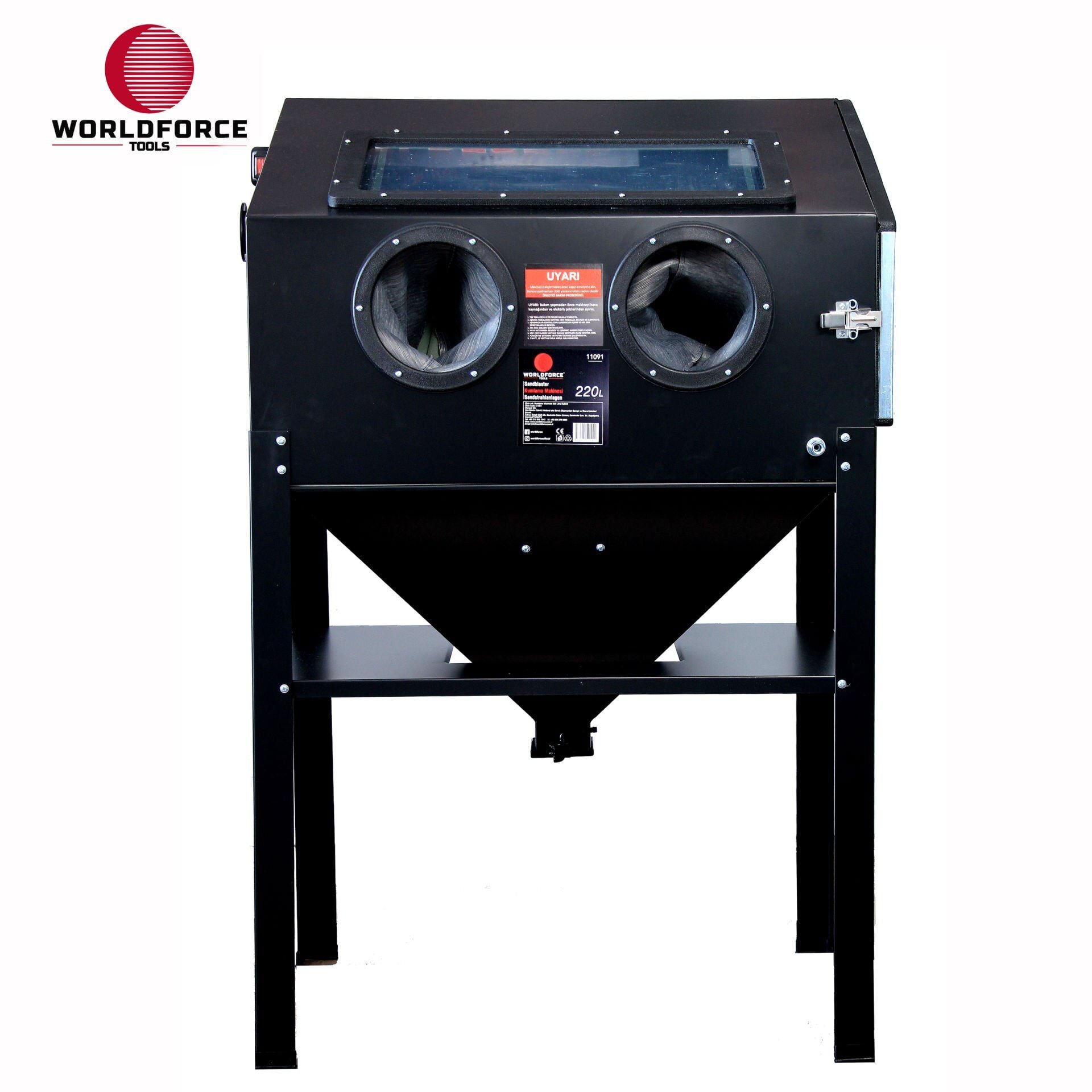 WORLDFORCE Kumlama Makinesi 220 Lİtre Kabinli 11091