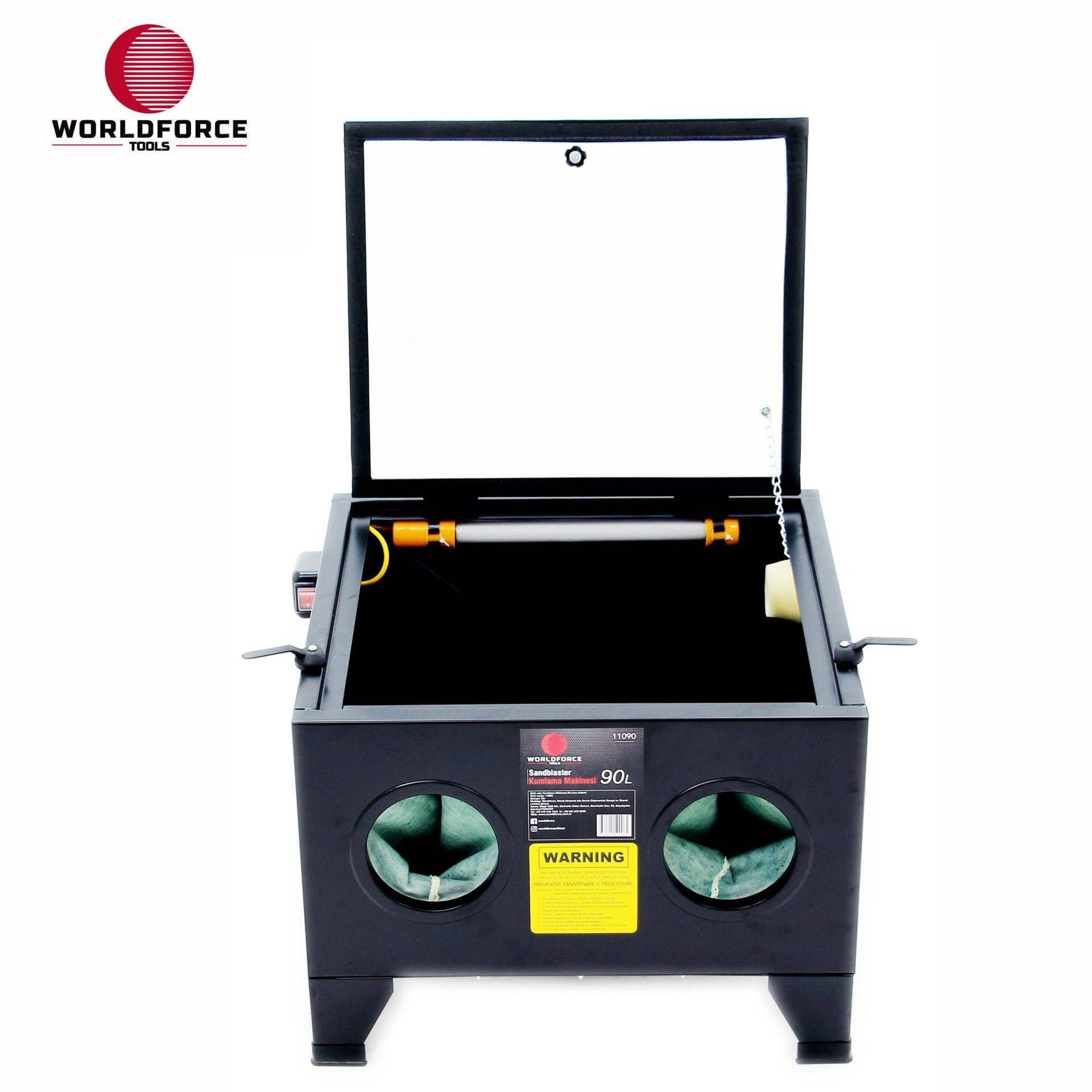 WORLDFORCE Kumlama Makinesi 90 Lİtre Kabinli 11090