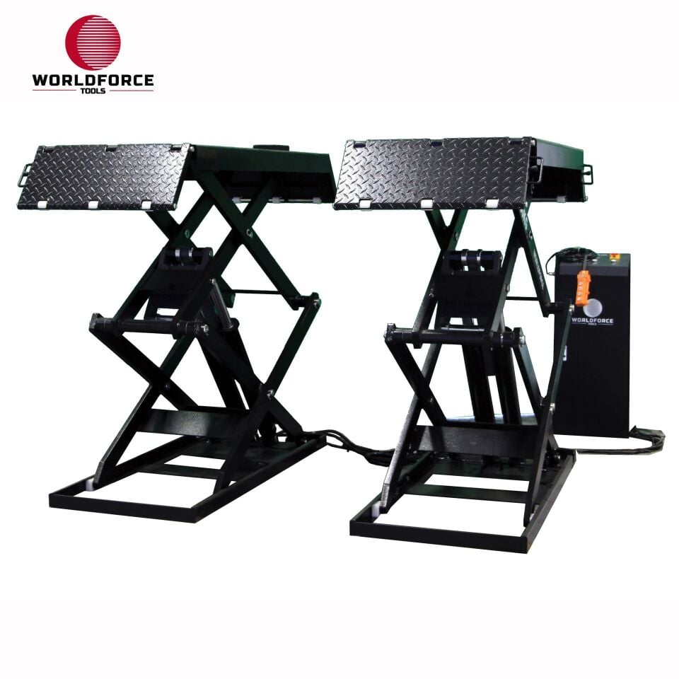 WORLDFORCE Hidrolik Lift Makaslı 3.5 Ton 380V Tam Otomatik 11548