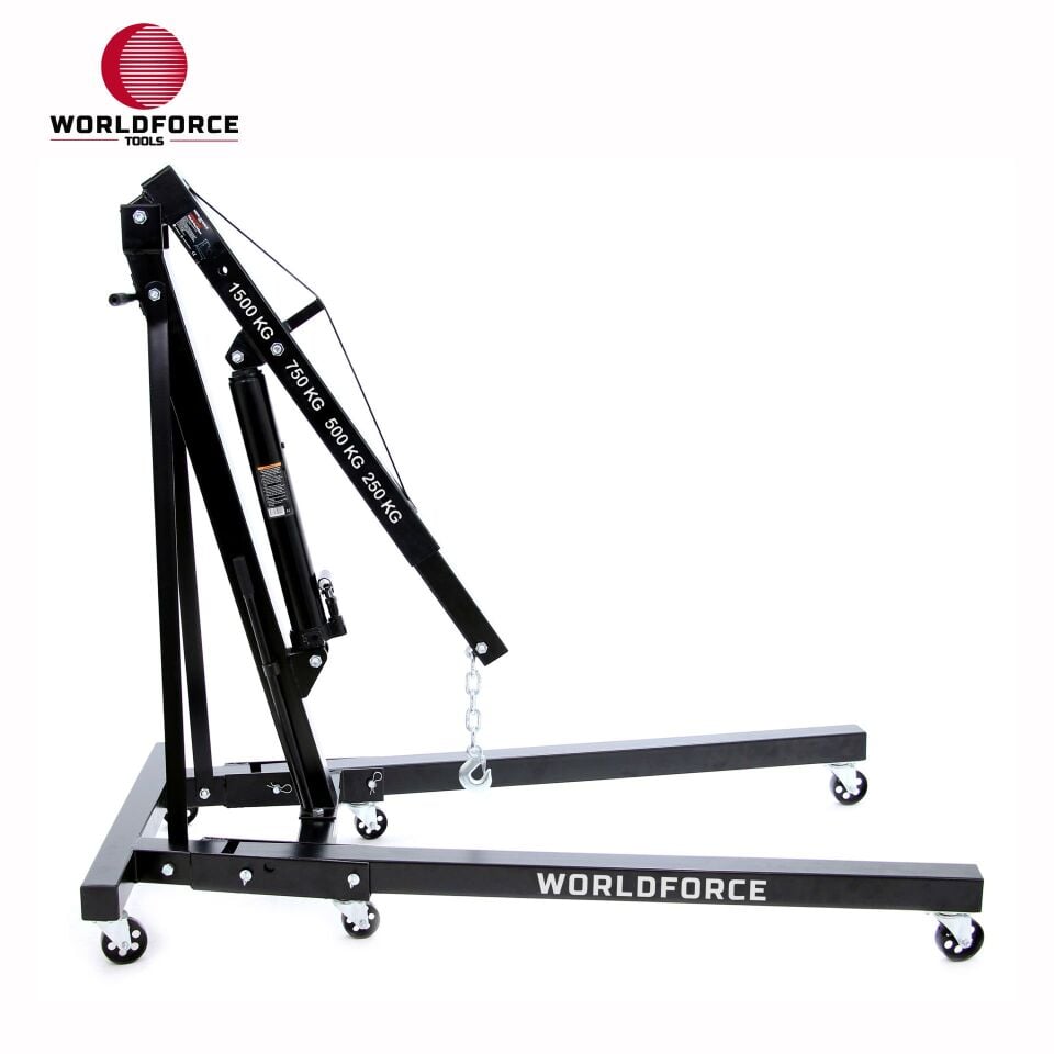 WORLDFORCE Hidrolik Vinç Katlanır 1.5 Ton 11125