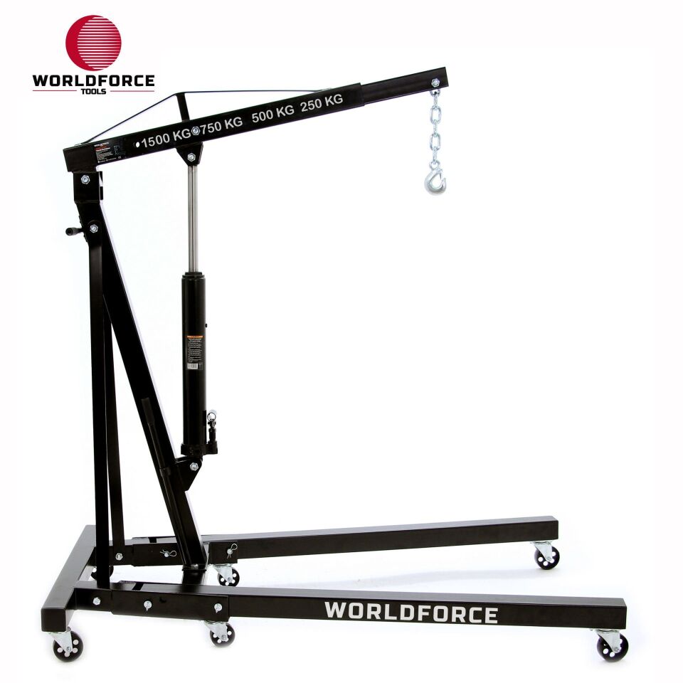 WORLDFORCE Hidrolik Vinç Katlanır 1.5 Ton 11125