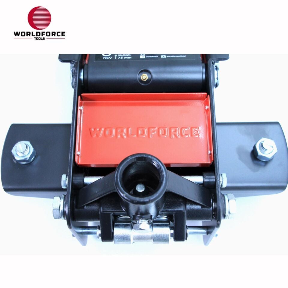 WORLDFORCE Hidrolik Kriko 3 Ton Düşük Profil Çift Piston 11101